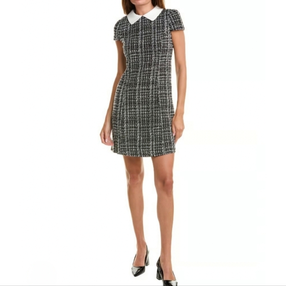 Julia Jordan Bouclé Tweed Dress